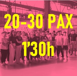 4.-PACK ESPECIAL GRUPS ( 20-30 PAX) Flipp elàstics , FLipp xarxes i Flipp bol ( 1,30 hores activitat)